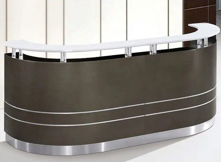 Recepzione di alta qualità, di lusso e moderna, ufficio personalizzato, mobili per la reception, reception multi-person.