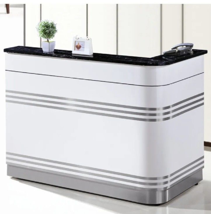 Barato in stile minimalista Mobili moderni estendibili ufficio Recepzione Contiere Tavolo Recepzione Contiere In vendita